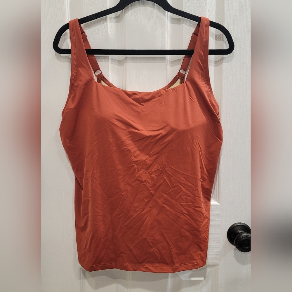 Sz 16 Brick Alaskan Hardgear (AKHG) Lost Lake Built-in Bra Tankini